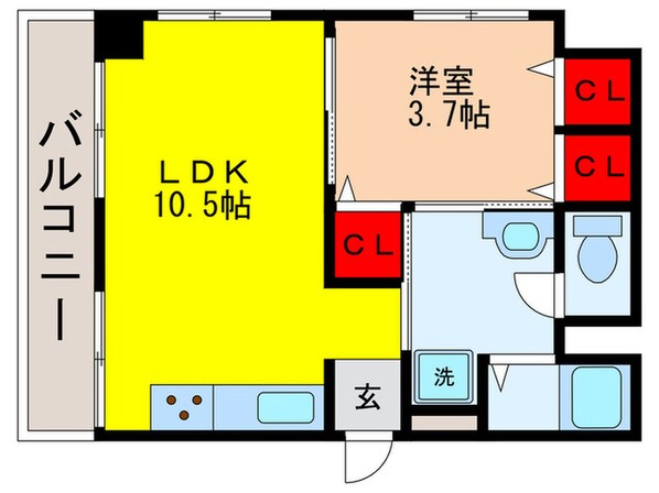 清恒ビルWESTの物件間取画像